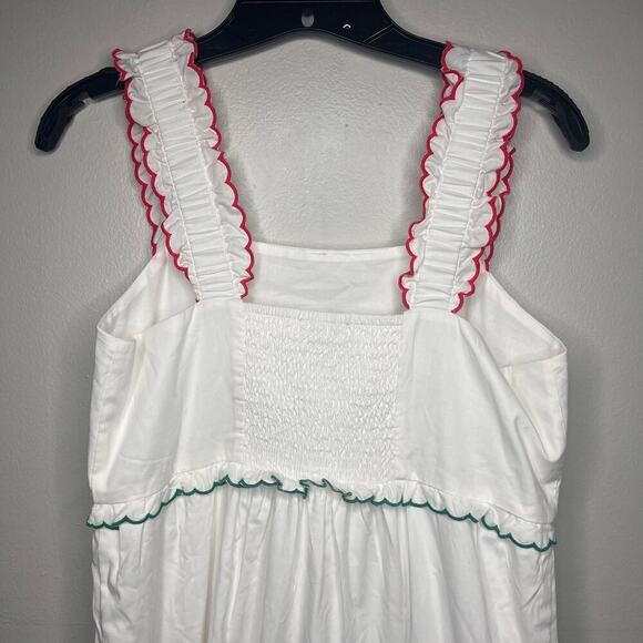 NWT Ann Taylor LOFT Cottage Rainbow Ruffle Strappy Tiered Maxi Dress Size SP - Picture 5 of 10